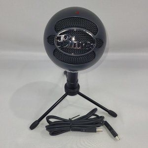 Blue Snowball Ice Black USB Desk Stand Microphone for PC Computer Mac Logitech